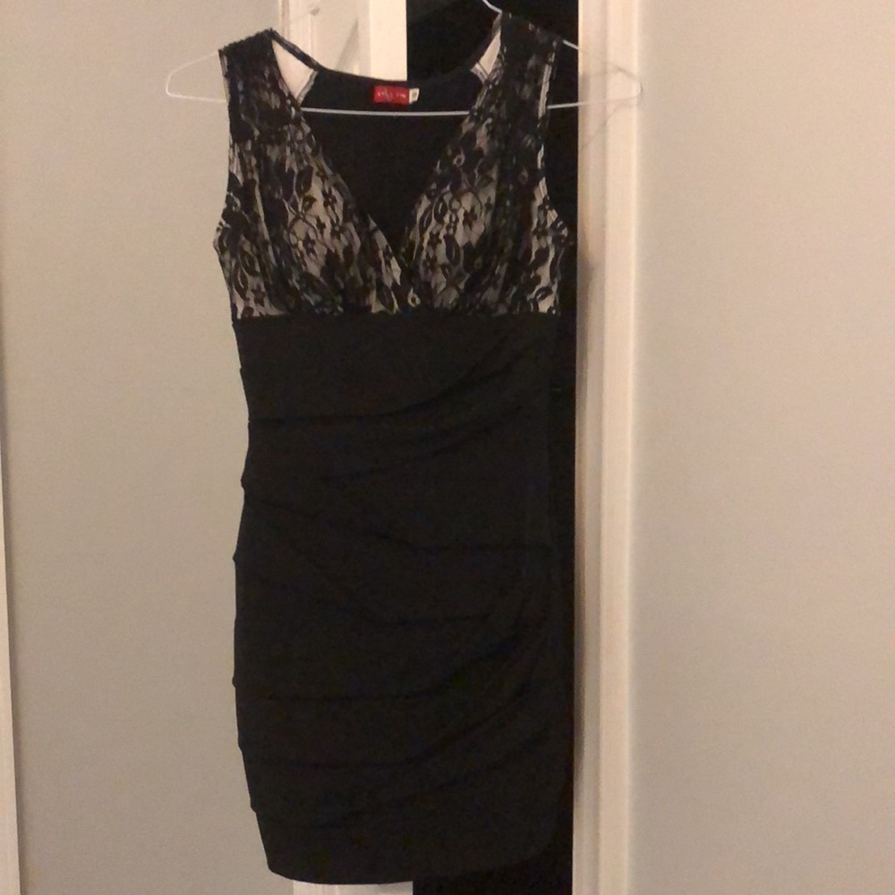 Ruby Rox Lace Top Black Dress Size Small